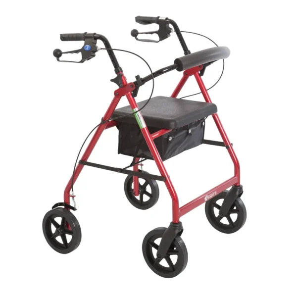 Aspire Classic 8" Wheels Seat Walker (Red / Blue)