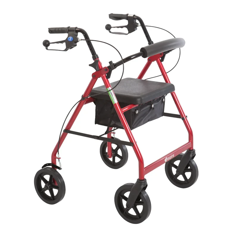 2026-02-28-69a3191fe52dd.webp Aspire Classic 8" Wheels Seat Walker (Red / Blue) - Image 1
