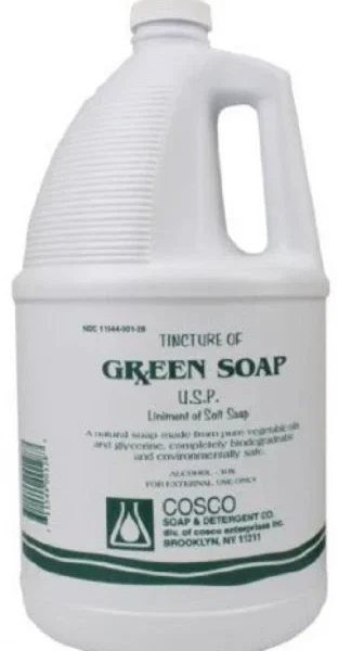 Cosco Tincture of Green Soap, U.S.P Medical Tattoo Cleanser, 1 Gallon (3.78L), Each