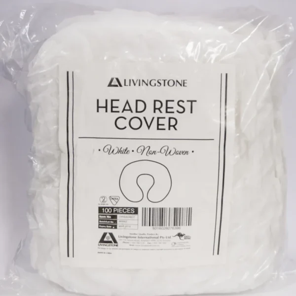 Head Rest Cover, Non Woven, White, 100 per Pack