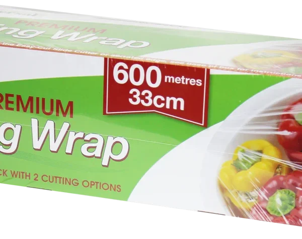 Universal Recyclable Plastic Cling Wrap In Dispenser Pack, 33cm x 600m, 10 Microns, Each roll
