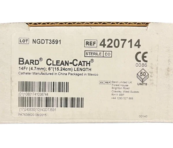 Bard Clean Cath Intermittent Catheter Fg14 15Cm 420714 - Box of 50