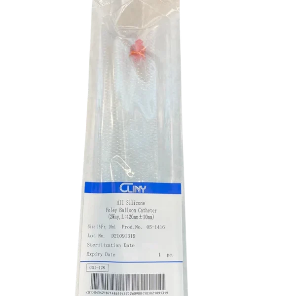 Cliny Catheter Adult 20cc Foley 2-Way Silicone 35cm - All Sizes