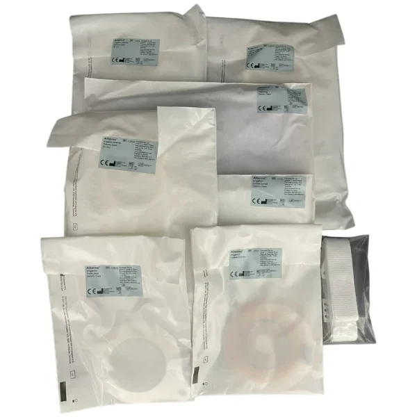 Coloplast Alterna Irrigation Set including Water Bag (1 Piece), Colo Tip (1 Piece), Irrigation Sleeves (3 Pieces), Pressure Plate (1 Piece), Belt (1 Piece), Mini Caps (1 Piece)