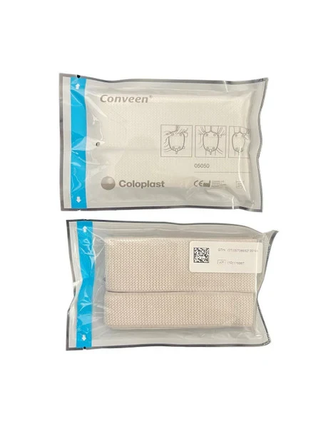 2026-03-03-69a5eb0046bdc.webp Coloplast Conveen Velcro With Buttons For Leg Bag Strap Pair (5050) - Image 1