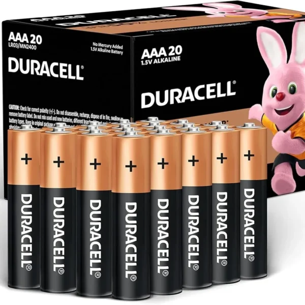 Duracell Coppertop AAA Batteries with Power Boost Ingredients, 20pcs / Pack