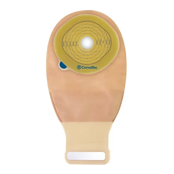 2026-03-03-69a6e6c6c27ad.webp ConvaTec Esteem+ One-Piece Drainable Pouch, InvisiClose Stomahesive Skin Barrier No Filter Cut-To-Fit Double Layer 100mm, Box of 10 (416908) - Image 1