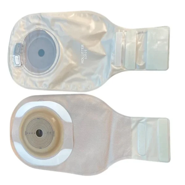 Hollister Moderma Flex One-Piece Drainable Ostomy Pouch Soft Convex CeraPlus Skin Barrier, Lock'n Roll Microseal Closure Clear (CTF) - All Sizes