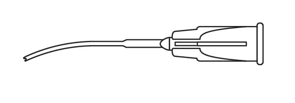 BVI Sub Tenons Anaesthetic Cannula 19g x 25mm, Box of 10 (585176)