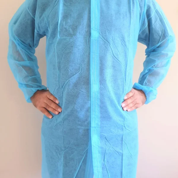 Disposable Lab Coat, Medical Dental Laboratory Veterinary, BLUE - Box of 100