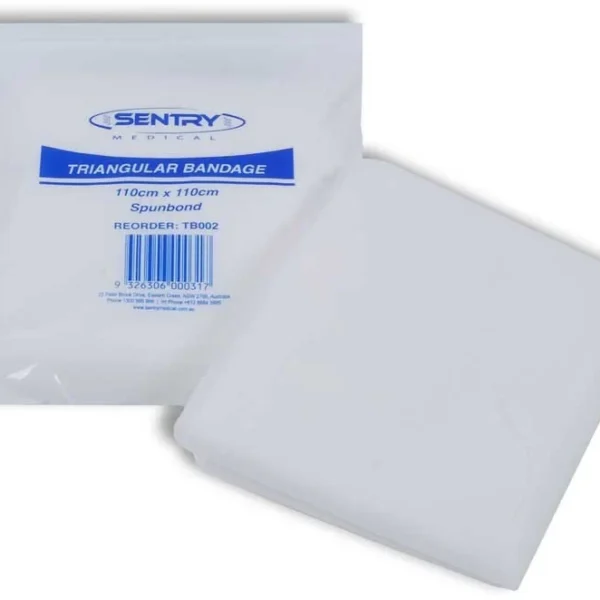 Bandage Triangular Disposable Spun Bond 110cm White Non-Sterile (TB002)