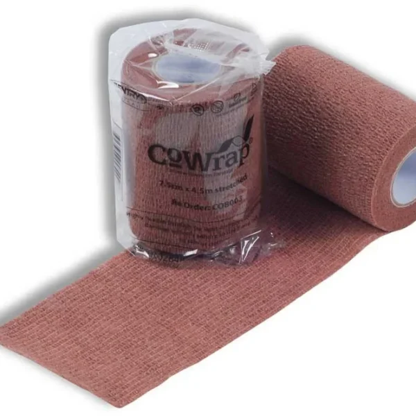 Co-Wrap Cohesive Bandage 10cm x 4.5m Tan (COB004)