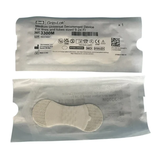 Grip-Lok Universal Securement Device, Sterile, Box of 100 (Small - Medium - Large)