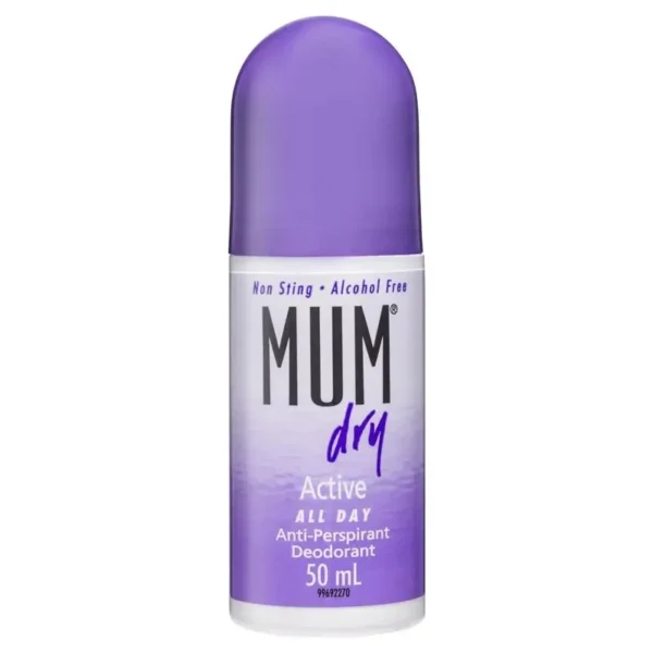 Mum Dry Roll On Active 50mL - Each
