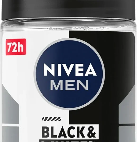 NIVEA MEN Black & White Invisible Original Anti-Perspirant Roll-On Deodorant 50mL - Each