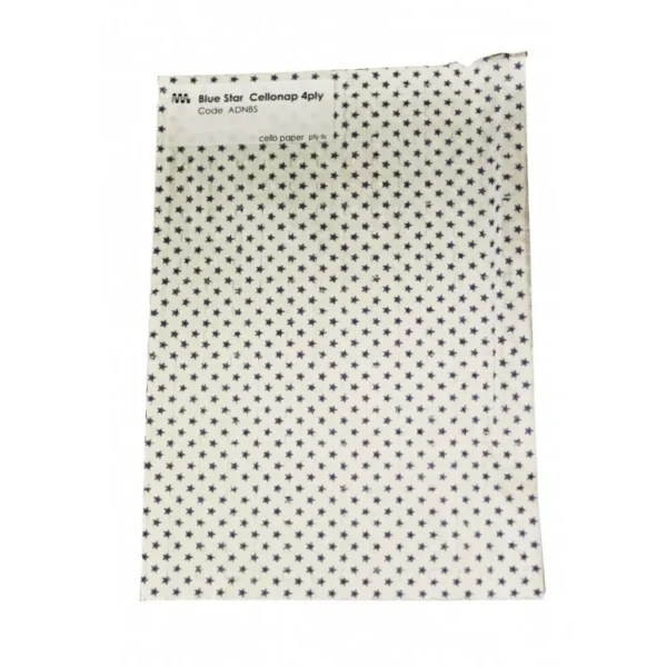 Cello Naps 4ply Dental Bibs Lined with Star, 200 x 280mm, (Blue - Yellow) - Box of 1000