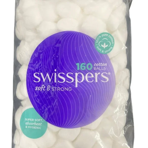 Swisspers Cotton Wool Balls, Soft Strong (12260)