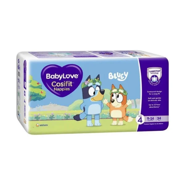 BabyLove Nappies Size 4 Toddler 9 - 14KG Pack of 34
