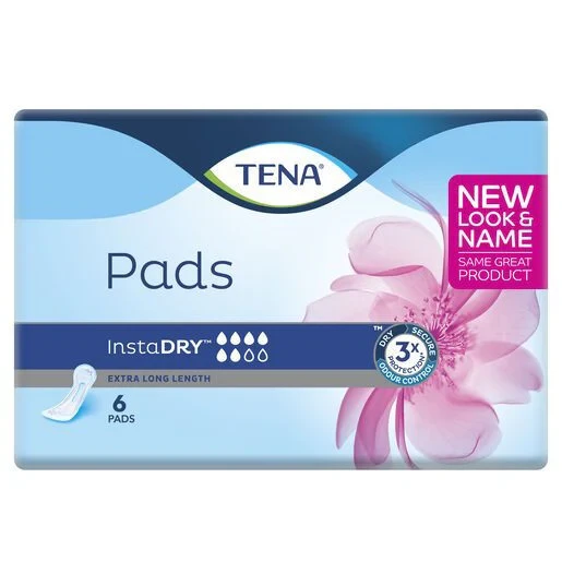 2026-03-10-69aedab6f08d3.webp TENA Pads Unisex Instadry Extra Long 377x126mm Unisex 560mL (760946) - Image 1
