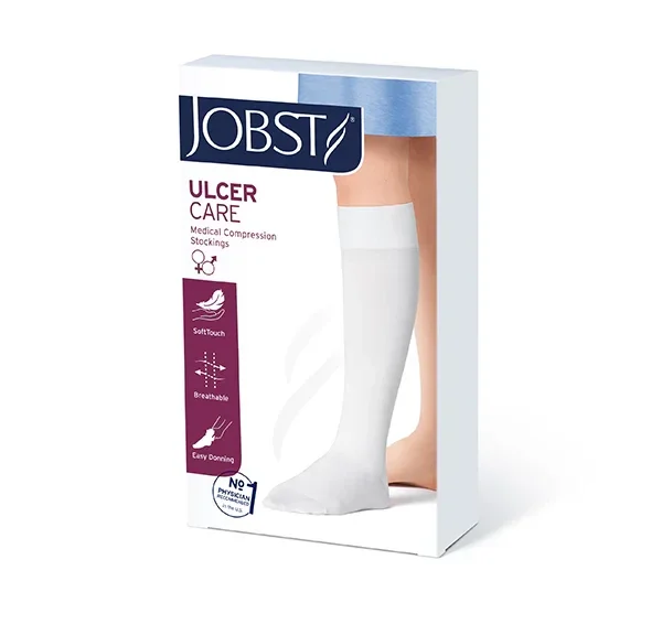 JOBST UlcerCare Knee High Liners Beige, Box of 3 Liners - All Sizes
