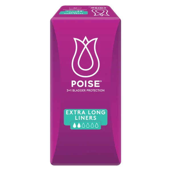 Poise Extra Long Liners Female, 70mL, 215mm, White (01859)