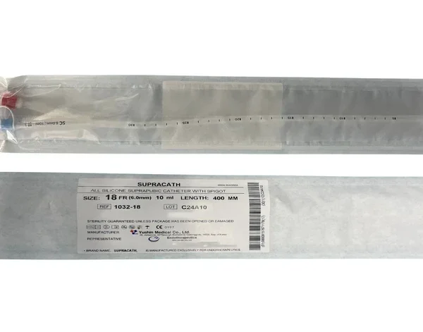 Supracath Catheter Male 40cm Foley 2-Way Open Ended Silicone - All Sizes