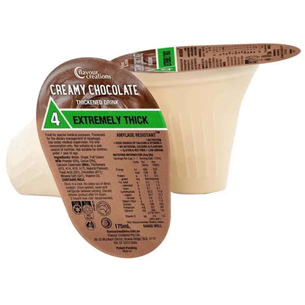 Flavour Creations Creamy Chocolate Thickened Drink 175mL, Box of 24 - All Types