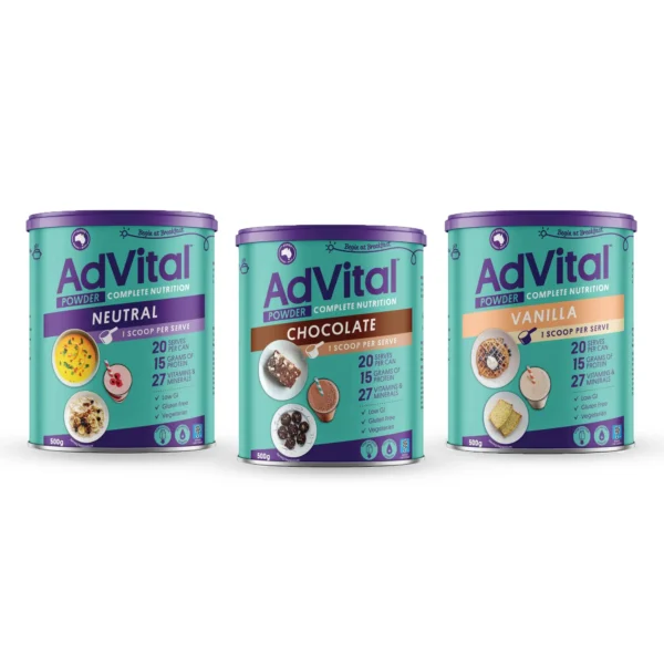 Flavour Creations AdVital Powder Complete Nutrition 500g (Neutral / Chocolate / Vanilla)