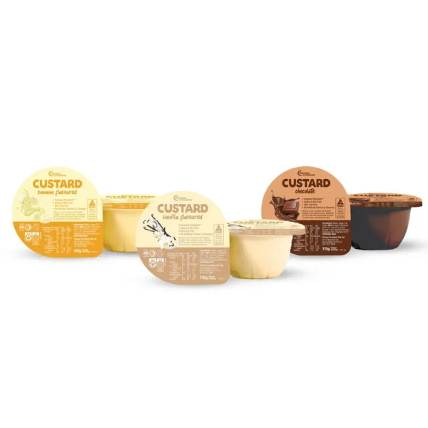 Flavour Creations Custard 115g, Vanilla - Banana - Chocolate - Strawberry