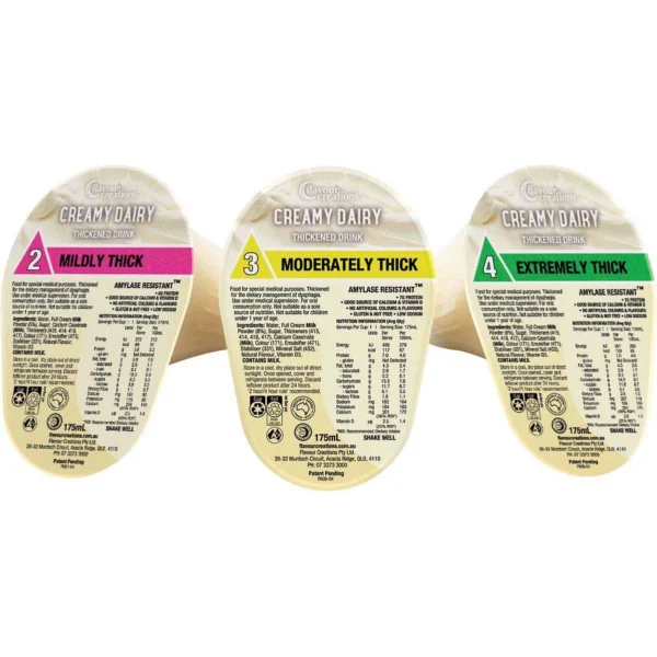 Flavour Creations Creamy Dairy Thickened Drink 175mL, Box of 24 - All Types