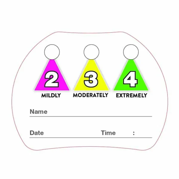 Flavour Creations Dysphagia Cup Lid Sticker Levels 2/3/4, Box of 1Roll