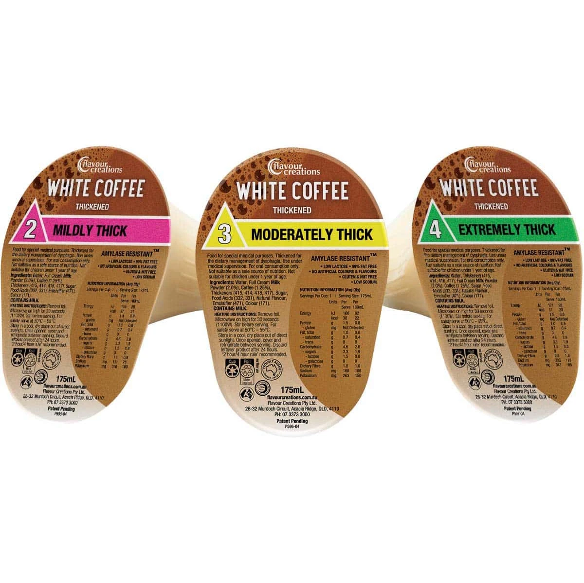 2026-03-10-69afdcd644e48.webp Flavour Creations White Coffee Thickened Drink 175mL, Box of 24 - All Types - Image 1