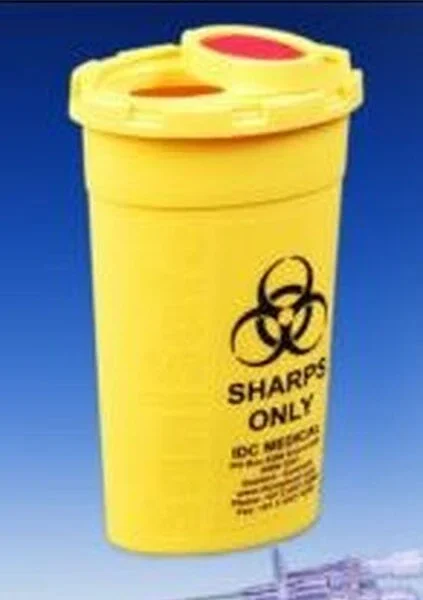 SANI SAFE Sharps Container Bin 200ml Disposal Needle Syringe Hypodermic Waste - Each