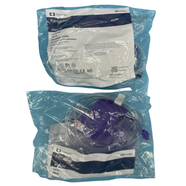 Kangaroo E Pump Feed Administration Set 500mL Cap Set (672055)