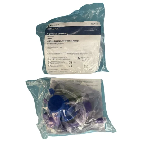 Covidien Kangaroo Joey Pump 1000mL Feed And Flush Set, Non-Sterile (763662)