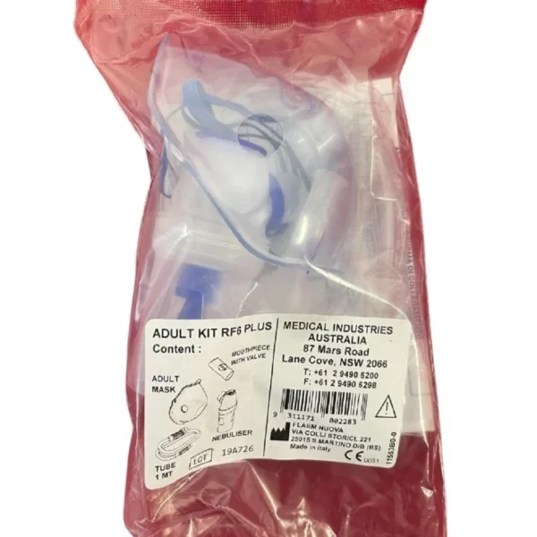 MIA Nebulizer Kit Adult RF6 Plus (Mask, Tube, Nebuliser, Mouthpiece) - Each