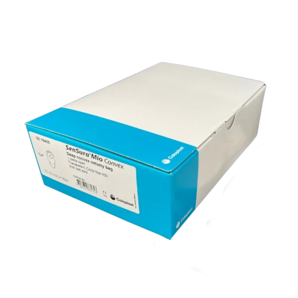 Coloplast Sensura Mio 1 Piece Open Deep Convexity Transparent, Maxi 490mL, Cut to Fit 10-43mm (16455) Box of 10