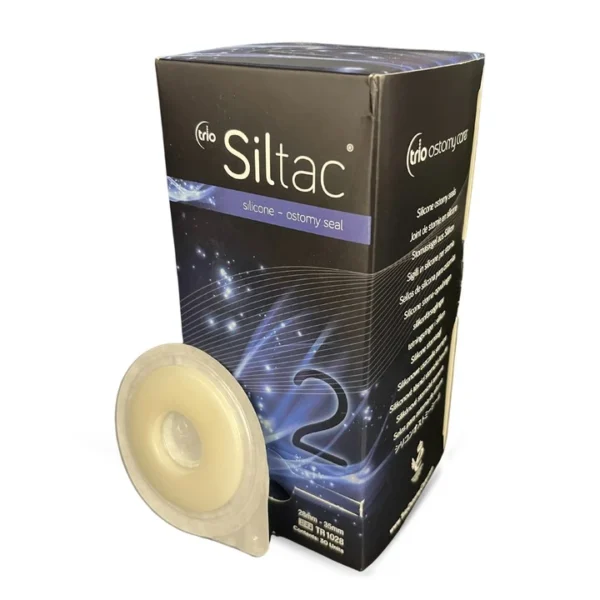 Trio Siltac Silicone Flat Seals Ostomy Cohesive Seal, Box of 30 - All Sizes