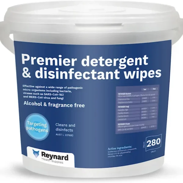 Reynard Premier Detergent & Disinfectant Wipes, Kill SARS-CoV-1&2 in 30 secs (‎RHS205)