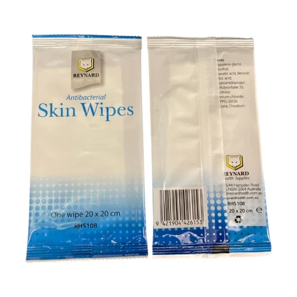 Reynard Antibacterial Skin Wipes, Individually Sealed (RHS108)