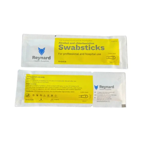 Reynard 70% Alcohol 2% Chlorhexidine Antiseptic Cotton Swabstick (RHS408)