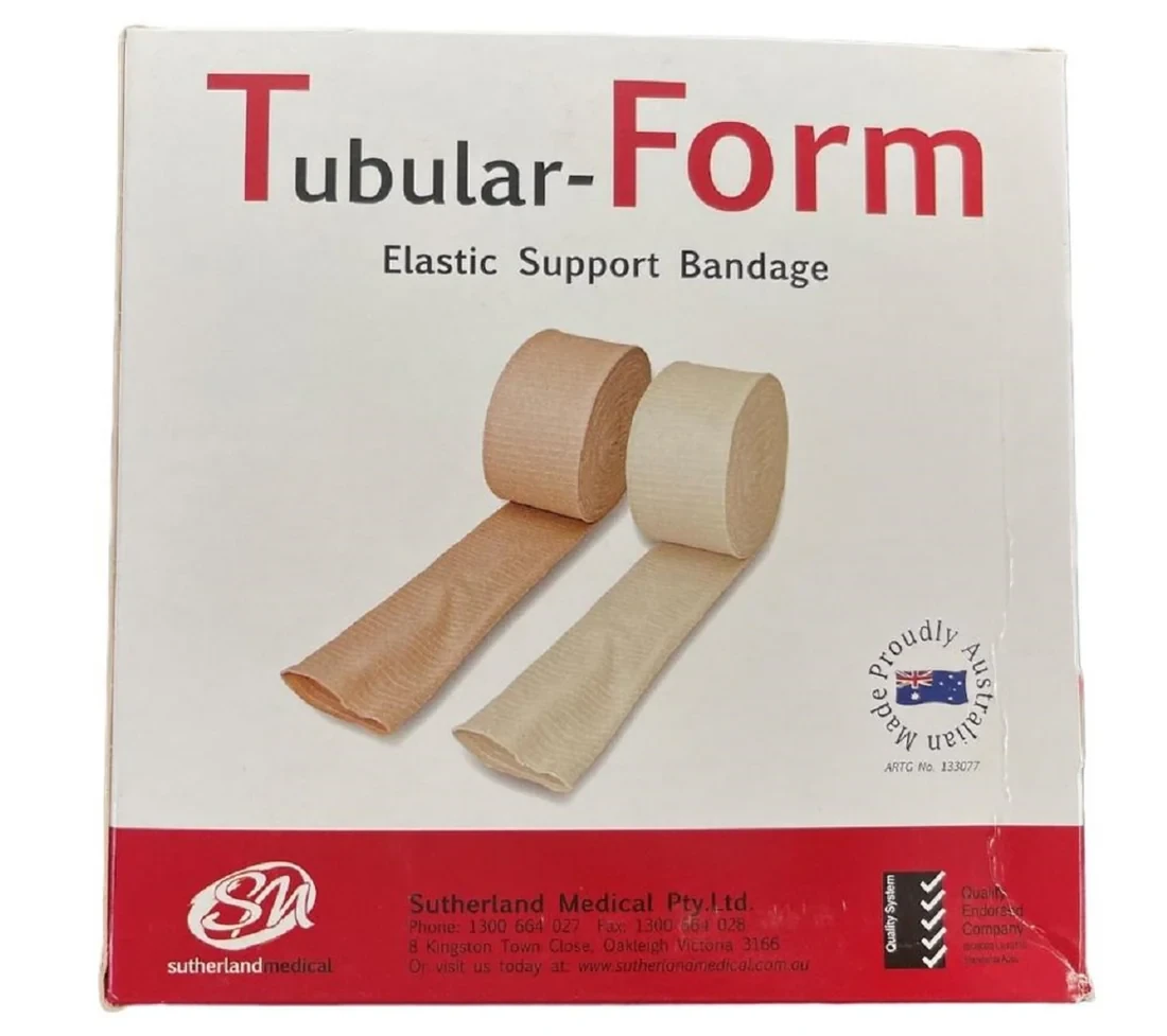 2026-03-13-69b33479c09c8.webp Tubular Form Elastic Support Compression Bandage, Flesh, Roll of 10m - All Sizes - Image 1