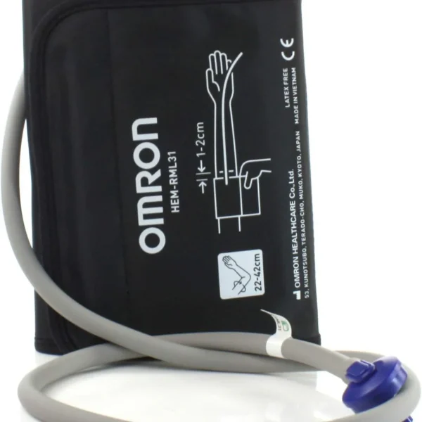 Omron Upper Arm Wide Range D Ring Blood Pressure Monitor Cuff, Large 22-42cm Size
