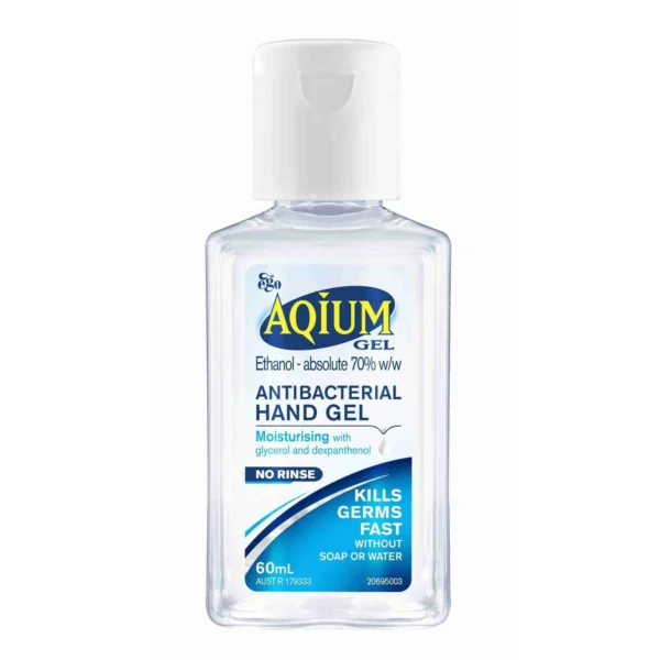 Ego Aqium Antibacterial Hand Gel 60mL (11354)