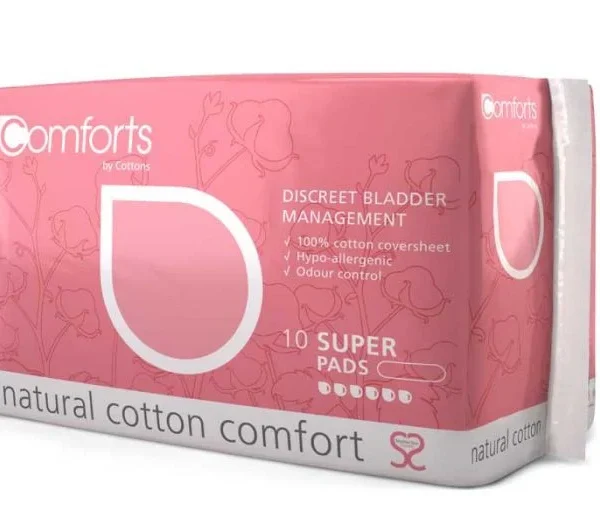 Cottons Comforts Super Pads 330X130Mm 500Ml 10/pack 074 - Pack of 24