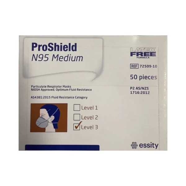 Proshield N95 Face Mask, 50pcs / Pack - 1Ctn (6 x 50/pack) - Small / Medium
