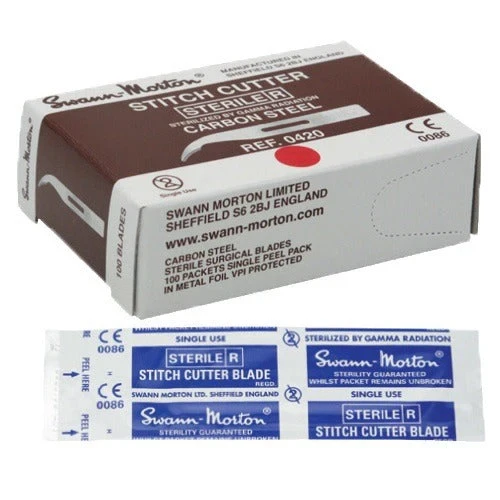 2026-03-14-69b46c5a37a8d.webp Swann-Morton Stitch Cutters, Box of 100 - All types - Image 1