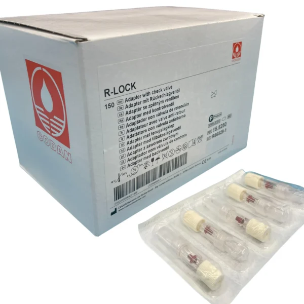 R-Lock Back Check Valve, Male/female Luer-lock Adapter With Back Check Valve (16.5250R)