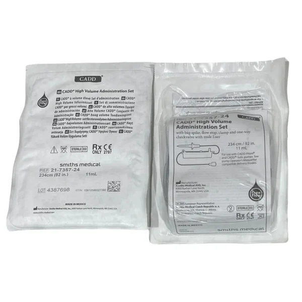IV Pump Set CADD® High Volume Pump Without Ports 500 mL, 15pcs/Box