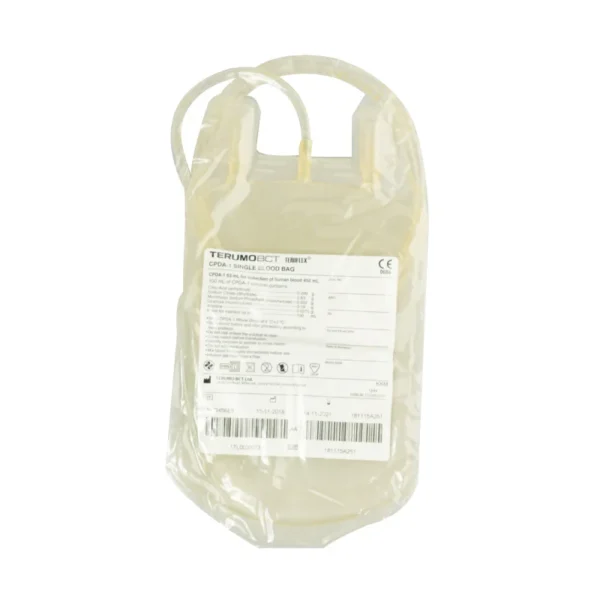 Terumo Single Blood Dry Bag without Anticoagulant 450mL, Each (1BBD456M)